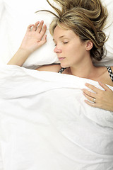 Image showing Woman in Bed