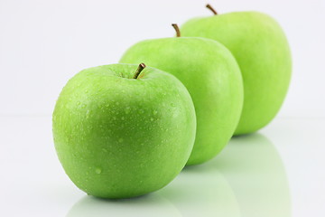 Image showing three apple isolated on white