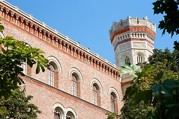 Image showing Neo-Byzantine tower in Vienna Arsenal