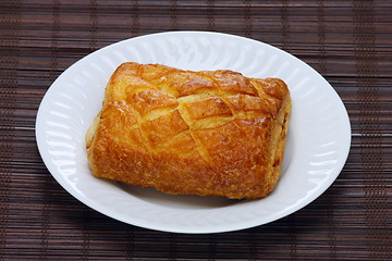 Image showing delicious bun  on plate