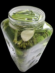 Image showing pickled cucumbers