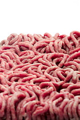 Image showing raw ground beef focus in center