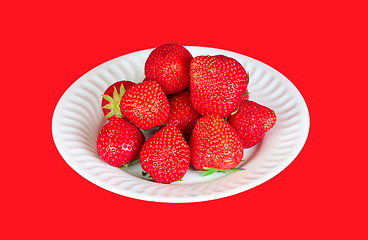 Image showing strawberry in a plate