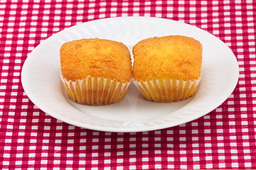 Image showing Plate of  cakes
