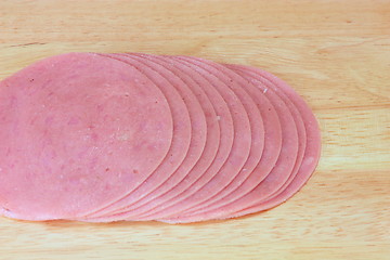 Image showing slices of ham