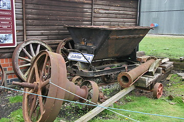 Image showing rusty old wheels