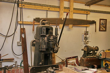 Image showing carpenters workshop