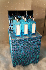 Image showing Blue bottles