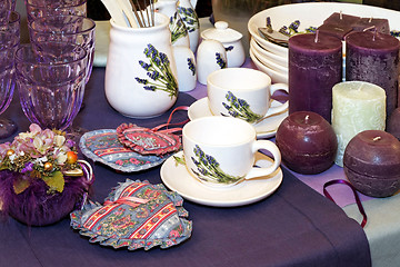 Image showing Purple kitchenware