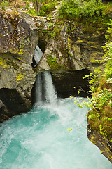 Image showing Turquoise falls