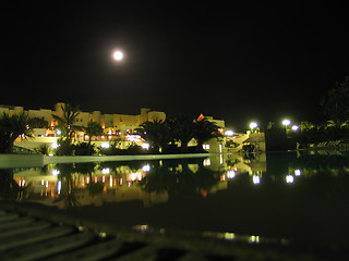 Image showing night pool