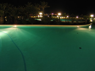 Image showing night pool