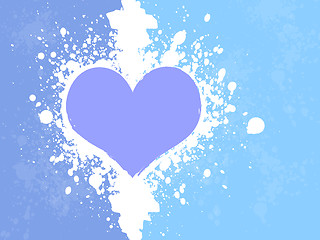 Image showing Grunge Heart Background