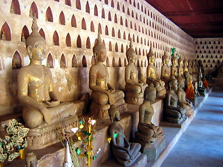 Image showing The Buddhas. Vientiane. Laos