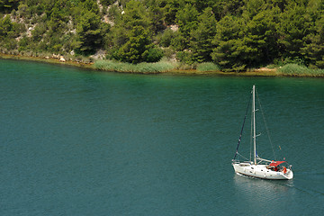 Image showing Yacht on Krka river