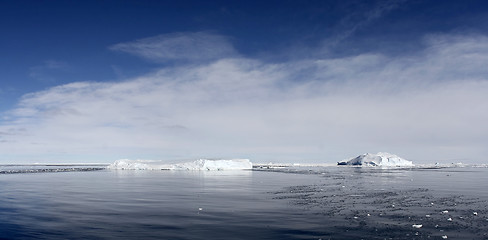 Image showing Icebergs on Antarctica