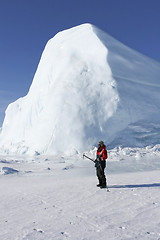 Image showing Moutaineer on Antarctica