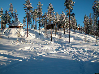 Image showing Winter camp