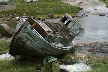 Image showing Abandoned boat