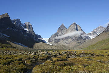 Image showing Mountains in Dronning Marie Dal, Greenland