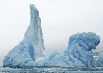 Image showing Icebergs in Arctic waters