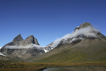 Image showing Mountains in Dronning Marie Dal, Greenland