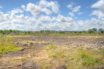 Image showing Empty parcel for Baltic Arena football stadium