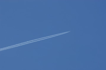 Image showing Jet plane in the sky