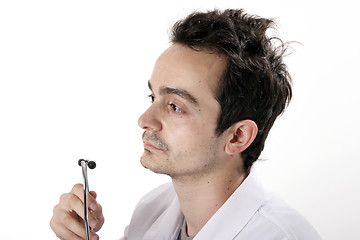 Image showing Doctor with stethoscope