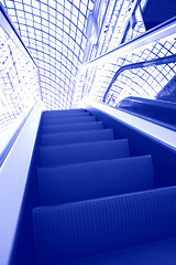 Image showing futuristic escalator