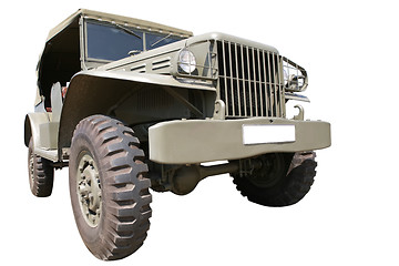 Image showing Vintage Military Car 40th