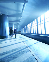 Image showing interior of the metro station