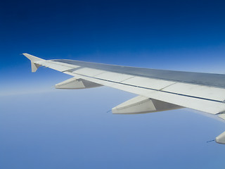 Image showing Airplane wing