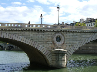 Image showing Bridge under the Seine in Paris