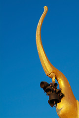 Image showing Detail of golden temple in Thailand