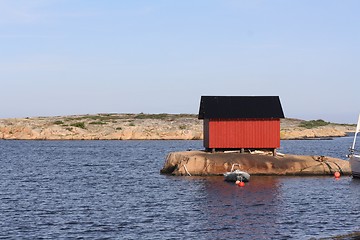 Image showing Old Norwegian seahouse.