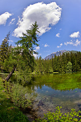 Image showing Small lake in the mountains