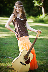 Image showing Guitar girl