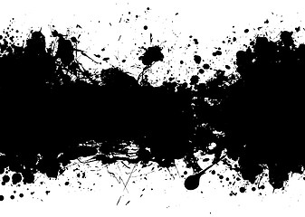 Image showing grunge banner black