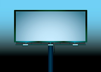 Image showing billboard night blank