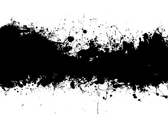 Image showing ink splat band black