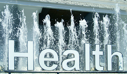 Image showing Health in a water fountain