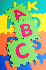 Image showing colorful letters