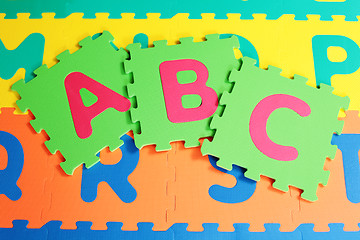 Image showing colorful letters