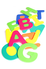 Image showing colorful letters