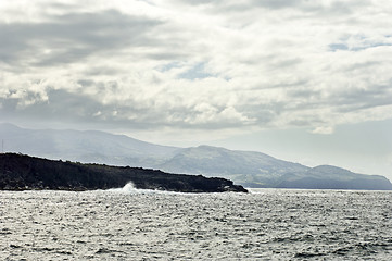 Image showing Volcanic coastline in  Azores