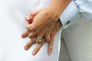 Image showing Bride and groom