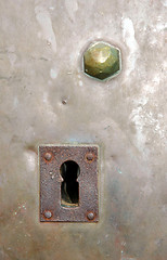 Image showing Key hole of an old door