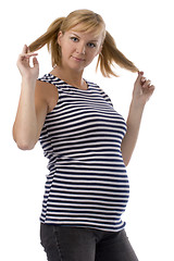 Image showing portrait of a pregnant woman