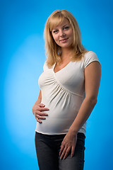 Image showing portrait of a pregnant woman